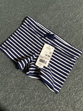 Badehose Kinder gestreift dunkelblau/weiss Grösse 152 neu