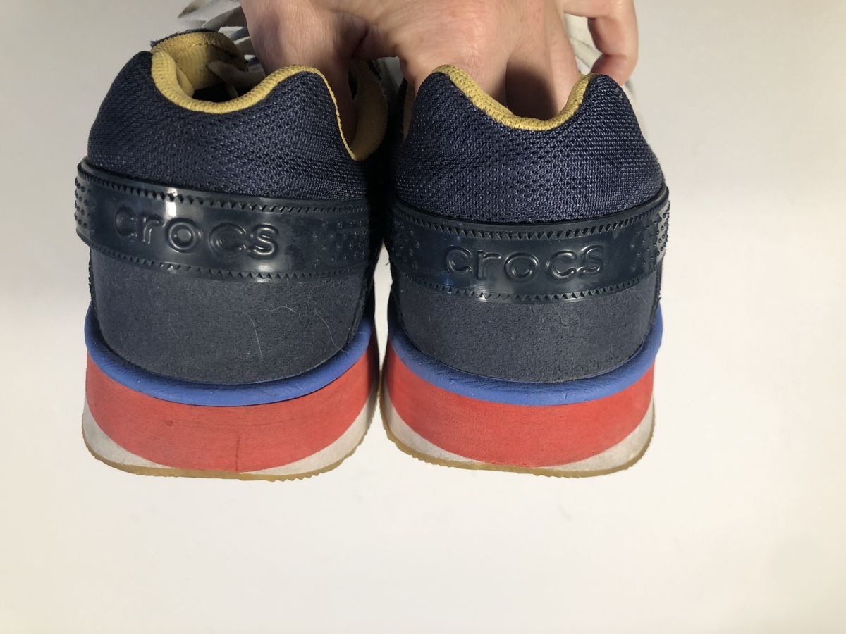 Crocs Scarpe da uomo: Crocs Sneaker Freizeitschuhe Gr. 39 blau/gelb/rot – Usato da Bern venduto da Etzy 6