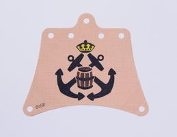 Cloth Sail 12 x 10 with Black Crossed Anchors Pattern