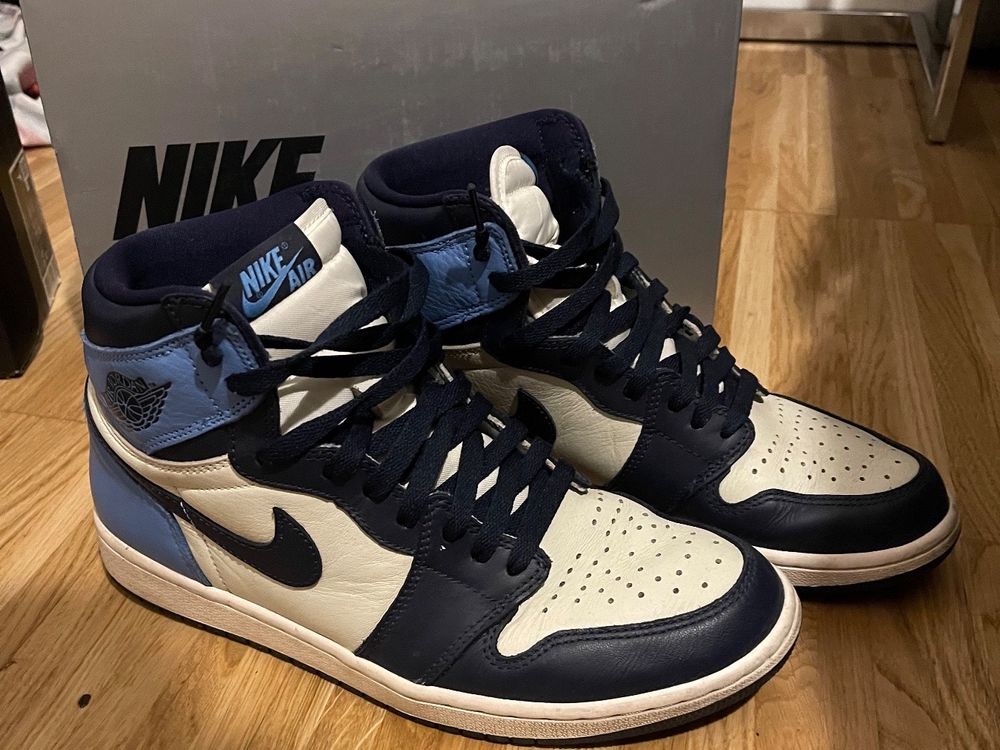 jordan 1 retro high obsidian unc ebay
