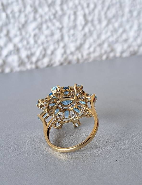 Anelli: Ring mit Blautopas in GG 375 – Usato da Stans venduto da wer_fd5f 2