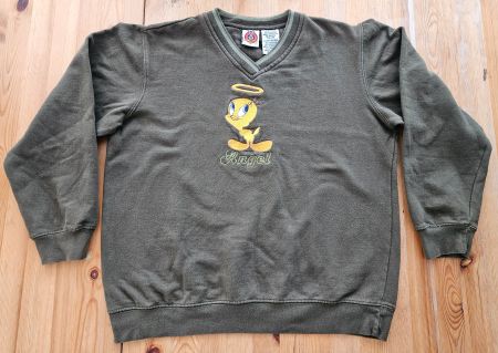 Tweety Angel Pullover Gr. XL Vintage Cartoon Looney Tunes
