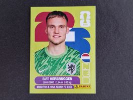 Sticker football Panini 2026 Bart Verbruggen NED 2