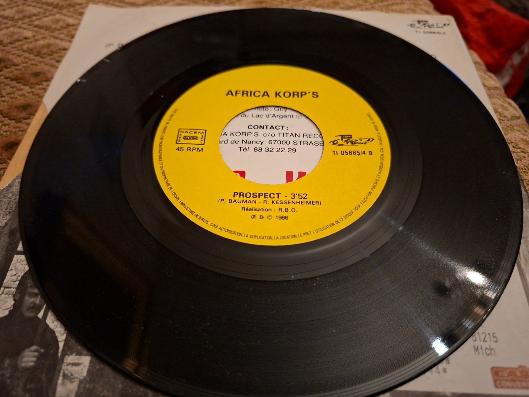 Dischi in vinile: Africa Korp's - Killer - Rare 7' Electro/Rock – Usato da Bernex venduto da Wannabehasbeen01 3