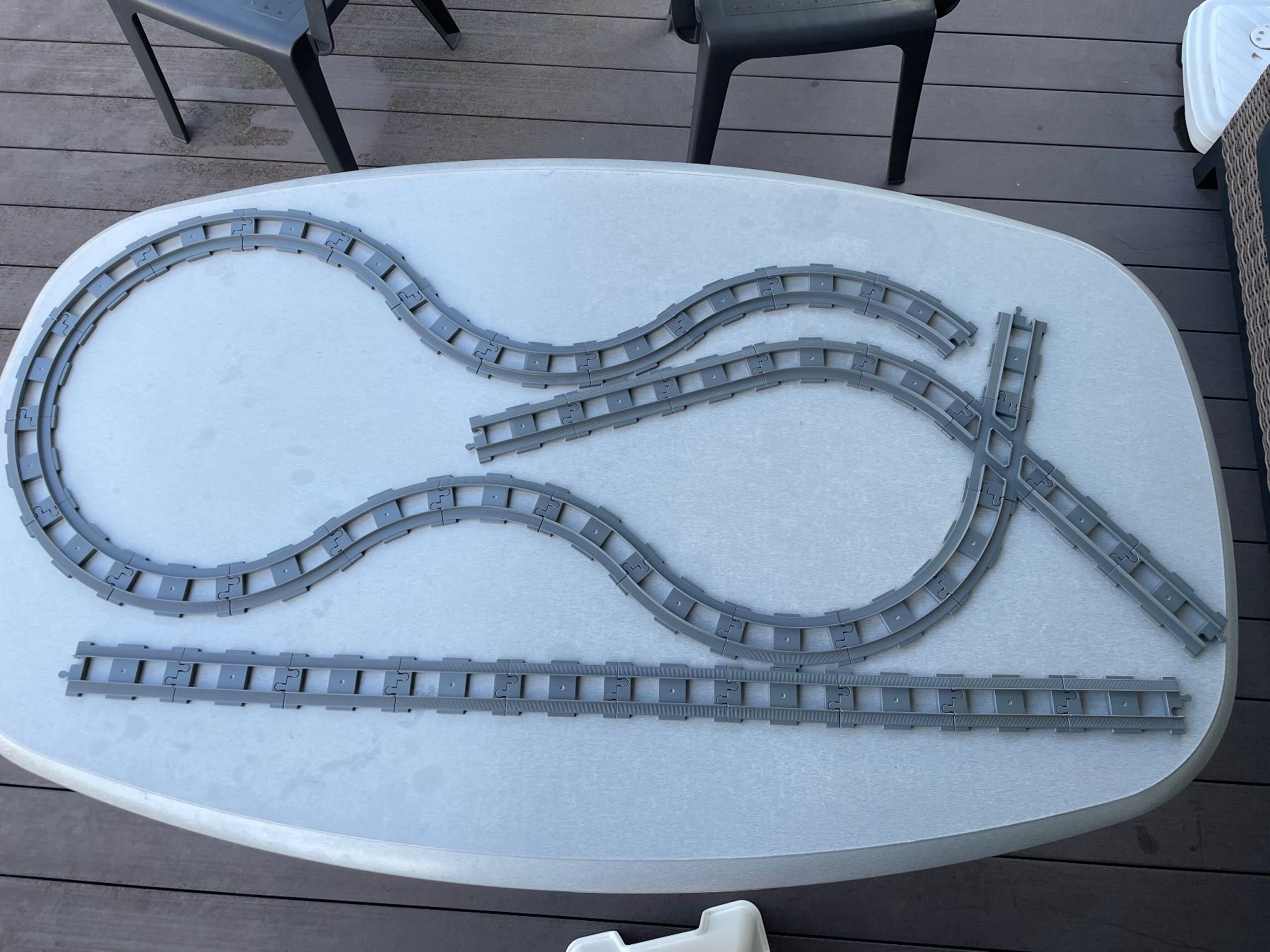 Lego Giocattoli: Lego-Duplo Eisenbahn kompatible Schienen – Usato da Aarau Rohr venduto da Rokazo