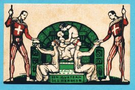 Stiftung der 6.Division Künstler-Postkarte von LINER !