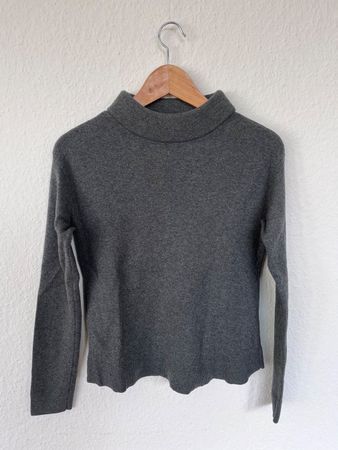 & OTHER STORIES Pullover Coton & Laine Gris Col semi-rigide