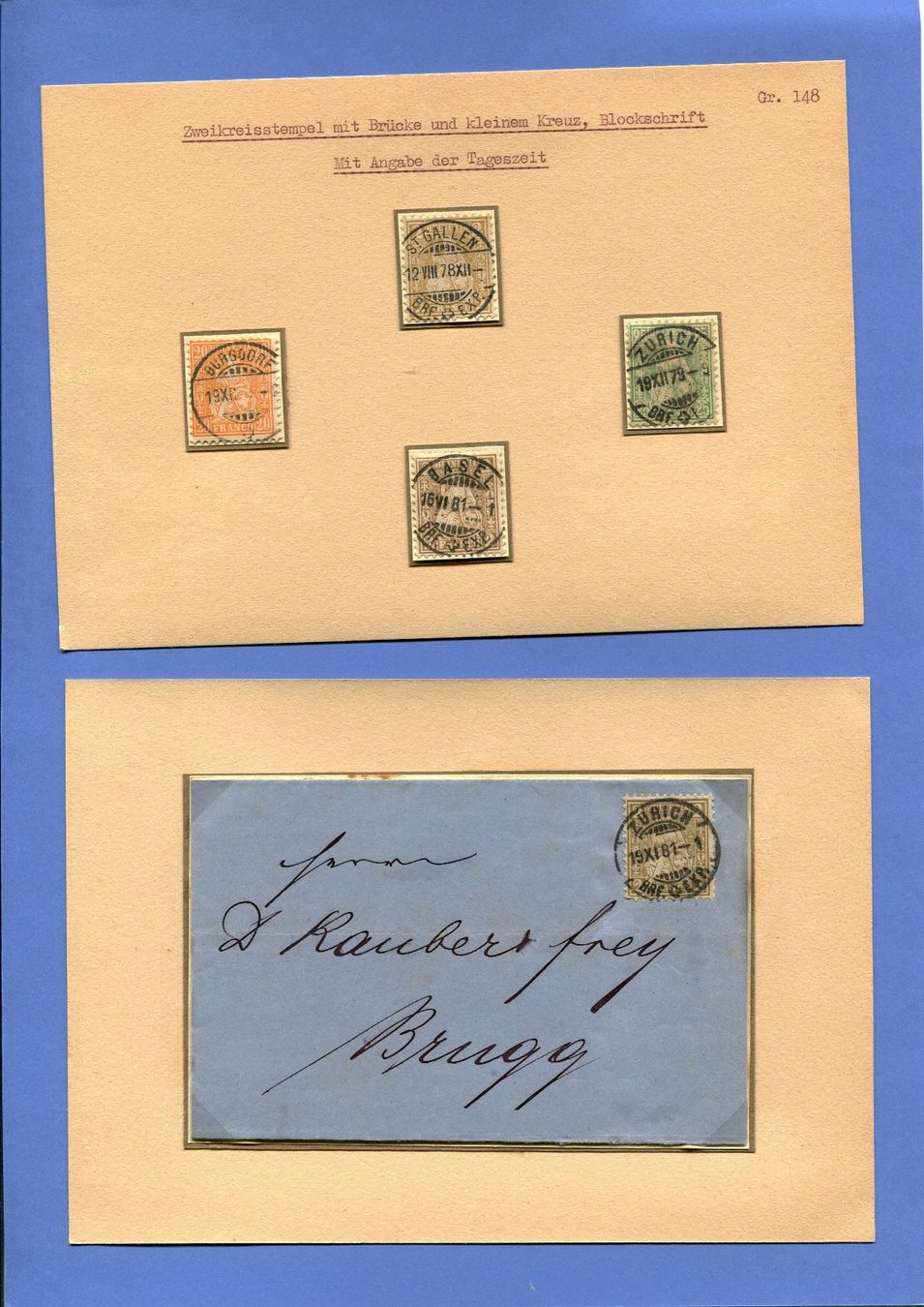 Stempel: Zweikreisstempel Gr. 148 – Gebraucht aus Maggia von philtrade
