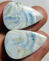 Cabochon Set L-6919 – 1 Paar Scheelit je ca. 22X15X4mm 27.55