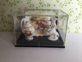 Puppenstuben Raucherservice Reutter Porzellan 1:12