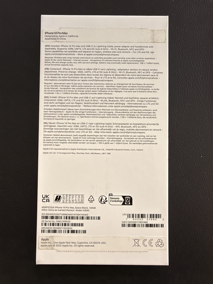 Apple Handys / Smartphones: Apple iPhone 14 Pro Max schwarz – Gebraucht aus Müswangen von ScarryMovie1 1