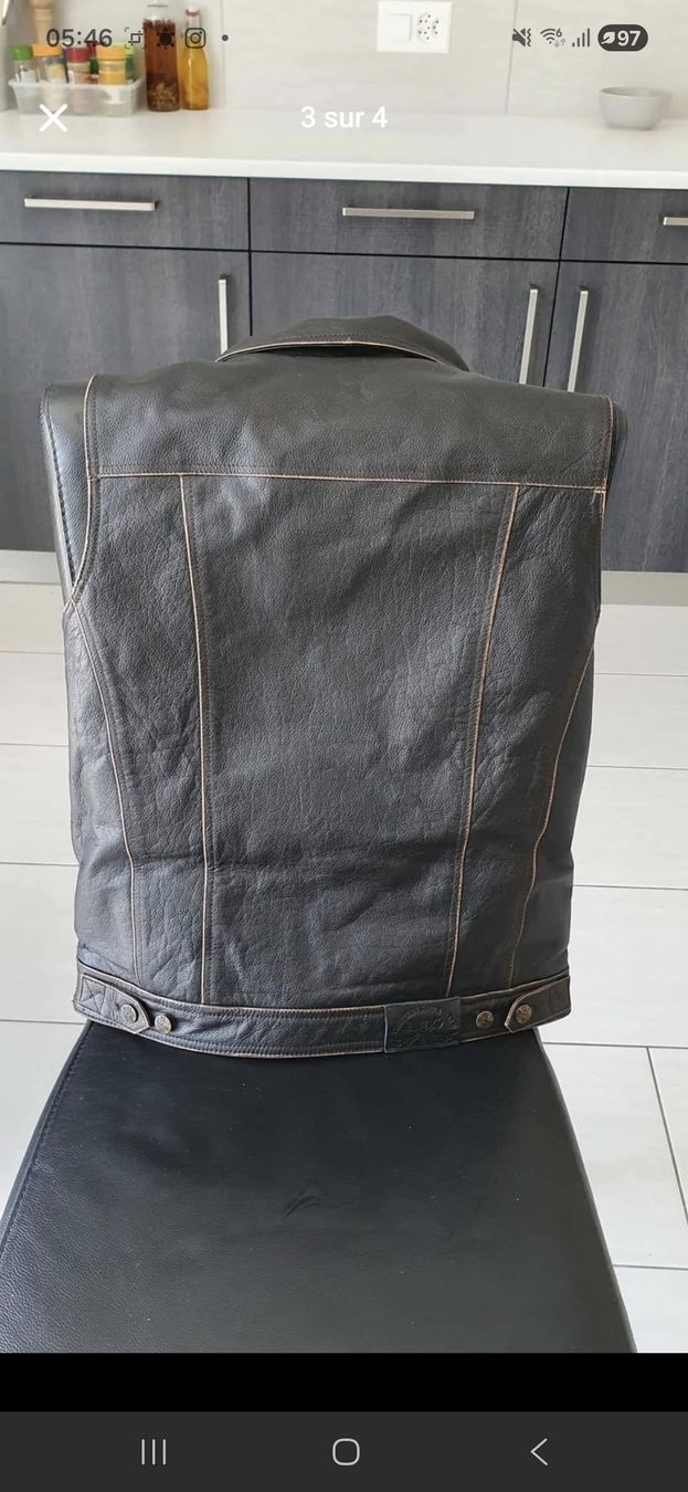 Gilet & Giacche: gilet cuir Harley-Davidson/custom – Usato da Cousset venduto da maurerjohann 2