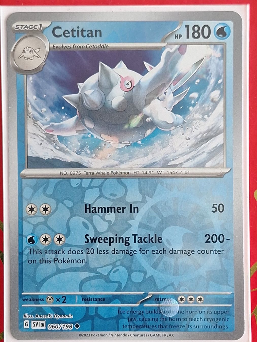 Pokémon Carte collezionabili: Cetitan - Pokemon Reverse Holo Scarlet Violet Base – Usato da Altstätten SG venduto da GGsGameshop