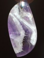 Anhänger L-1972 – Chevron Amethyst – 29x15mm