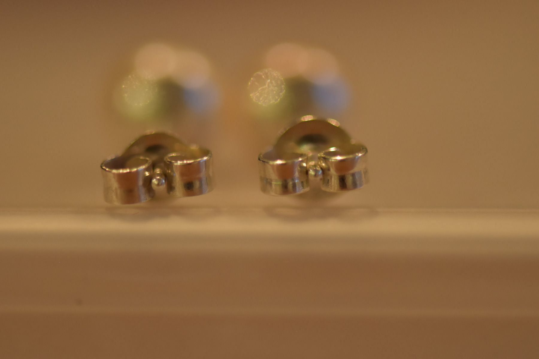 Ohrringe & -stecker: Natural Orange Perlen Silver Ohrring – Neu und originalverpackt aus Bévilard von Yougems 3