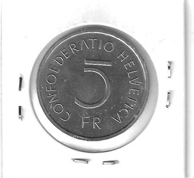 Tutti le monete: Monnaie Suisse: 5 Fr 1976 – Usato da Muraz (Collombey) venduto da Resine 1