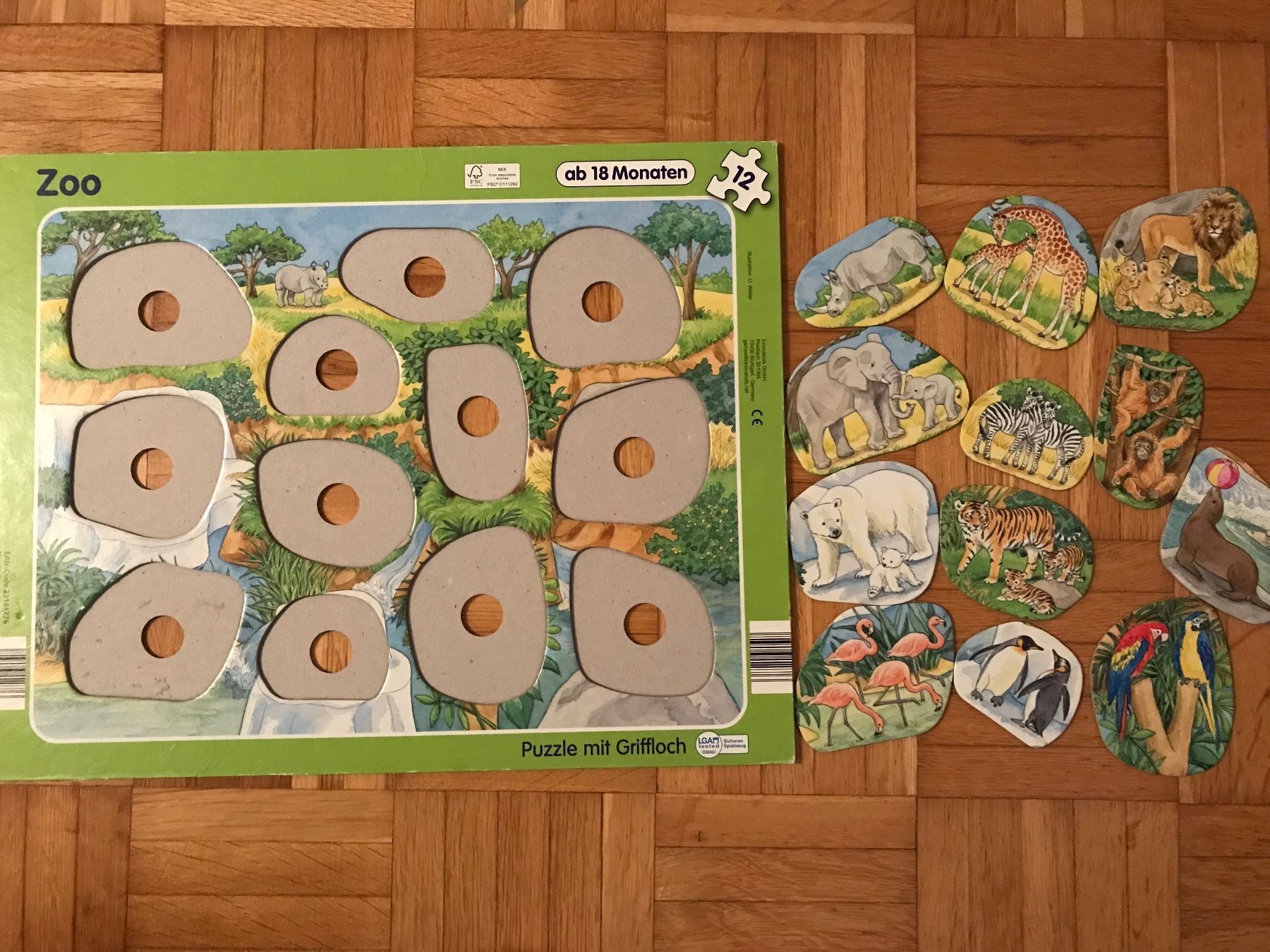 Puzzle: Puzzle - Zoo - 12 Teile ab 18 Mt – Usato da Emmenbrücke venduto da Hathor123 6