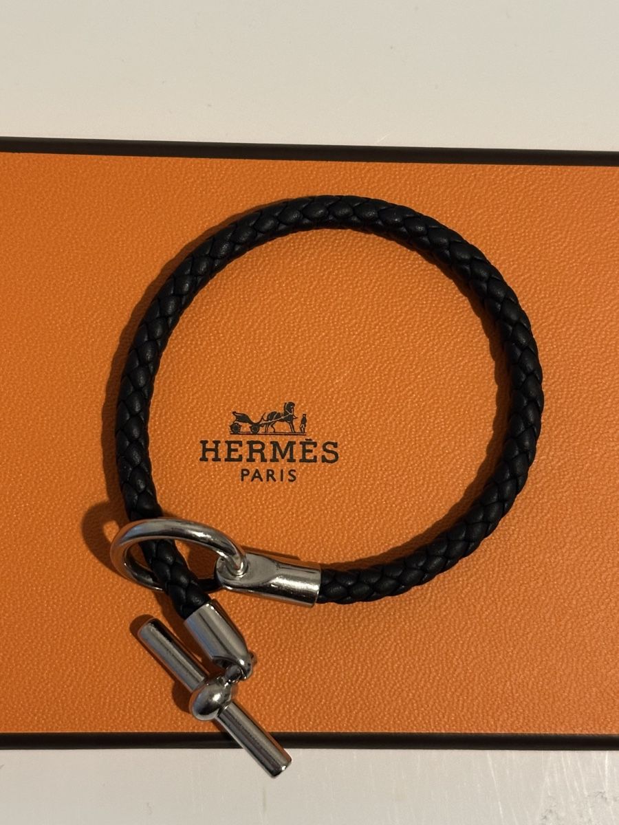 Nastri decorativi: Hermes Armband Leder Schwarz Silber – Nuovo (secondo la descrizione) da Rümlang venduto da ohsnapiiitzme2