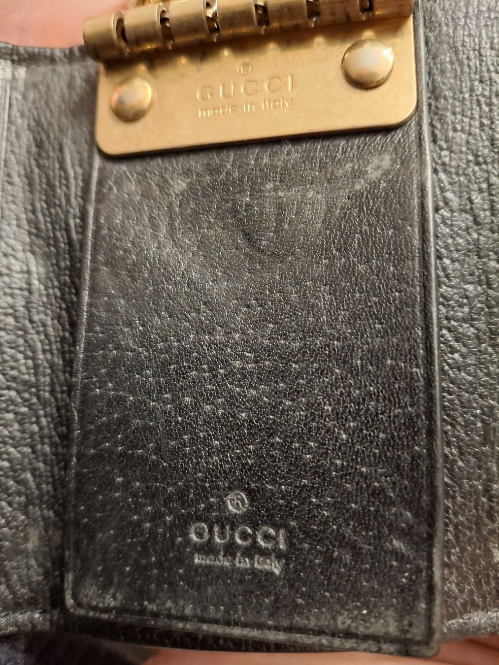 Gucci Portachiavi: Gucci Bee Key Holder Black Leather – Usato da Colombier NE venduto da nur_9kj9 3