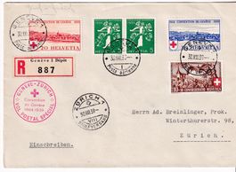 Flugbrief Geneve-Zürich 1939