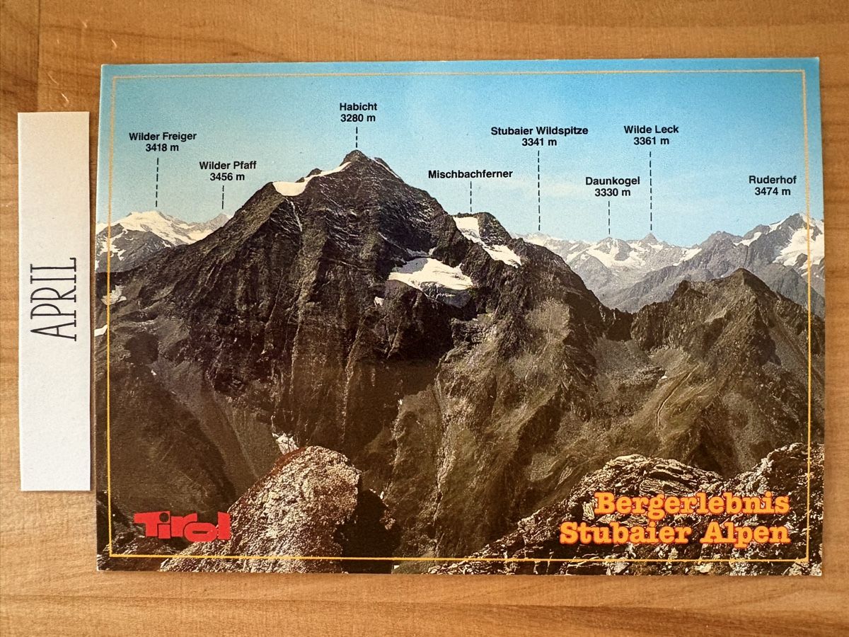 Cartoline postali: AK von Stubaier Alpen / Tirol – Usato da Rümlang venduto da Kartenpost1