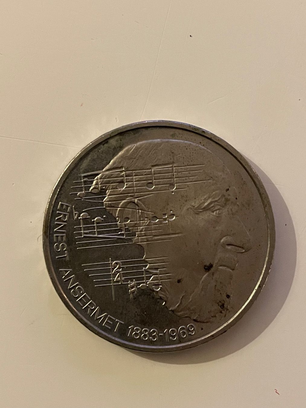 Tutti le monete: Pièce 5 francs Ernest Ansermet 1983 – Usato da Pully venduto da kaba07