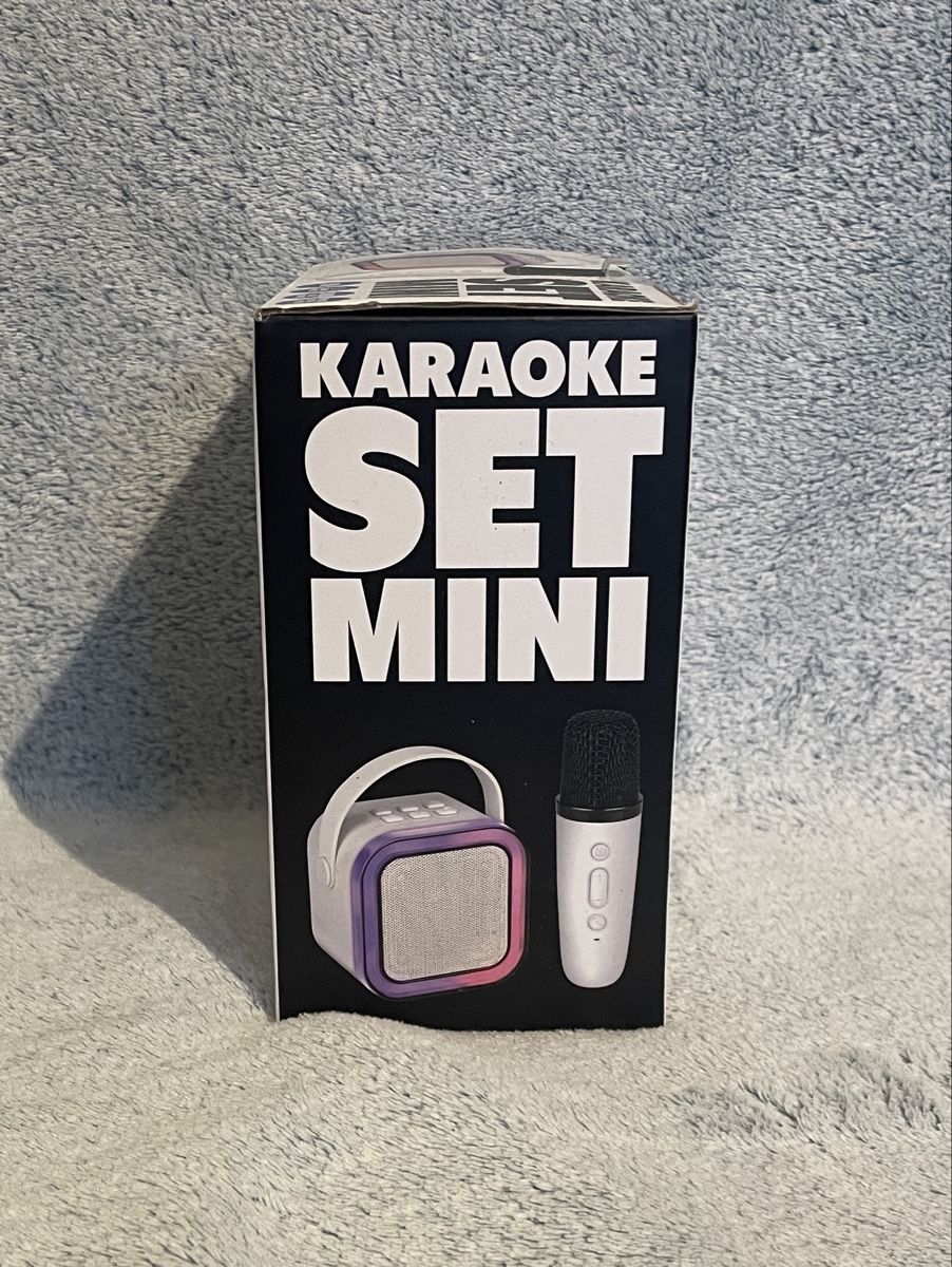 Microfoni: Karaoke Set Mini mit Bluetooth Lautsprecher und Mikrofon – Nuovo (secondo la descrizione) da Horn venduto da egl_2njn 1
