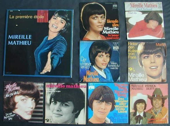 Schallplatten: MIREILLE MATHIEU : 8 Singles + 1 LP – Gebraucht aus Zürich von Vinyl 5