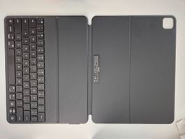 iPad Pro 12.9" Magnetische Leder Tasche mit QWERTY Keyboard