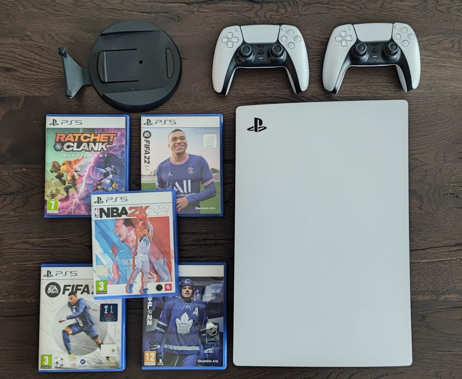 Playstation 5 (mit 2 Controllers und Spiele) Kaufen auf Ricardo