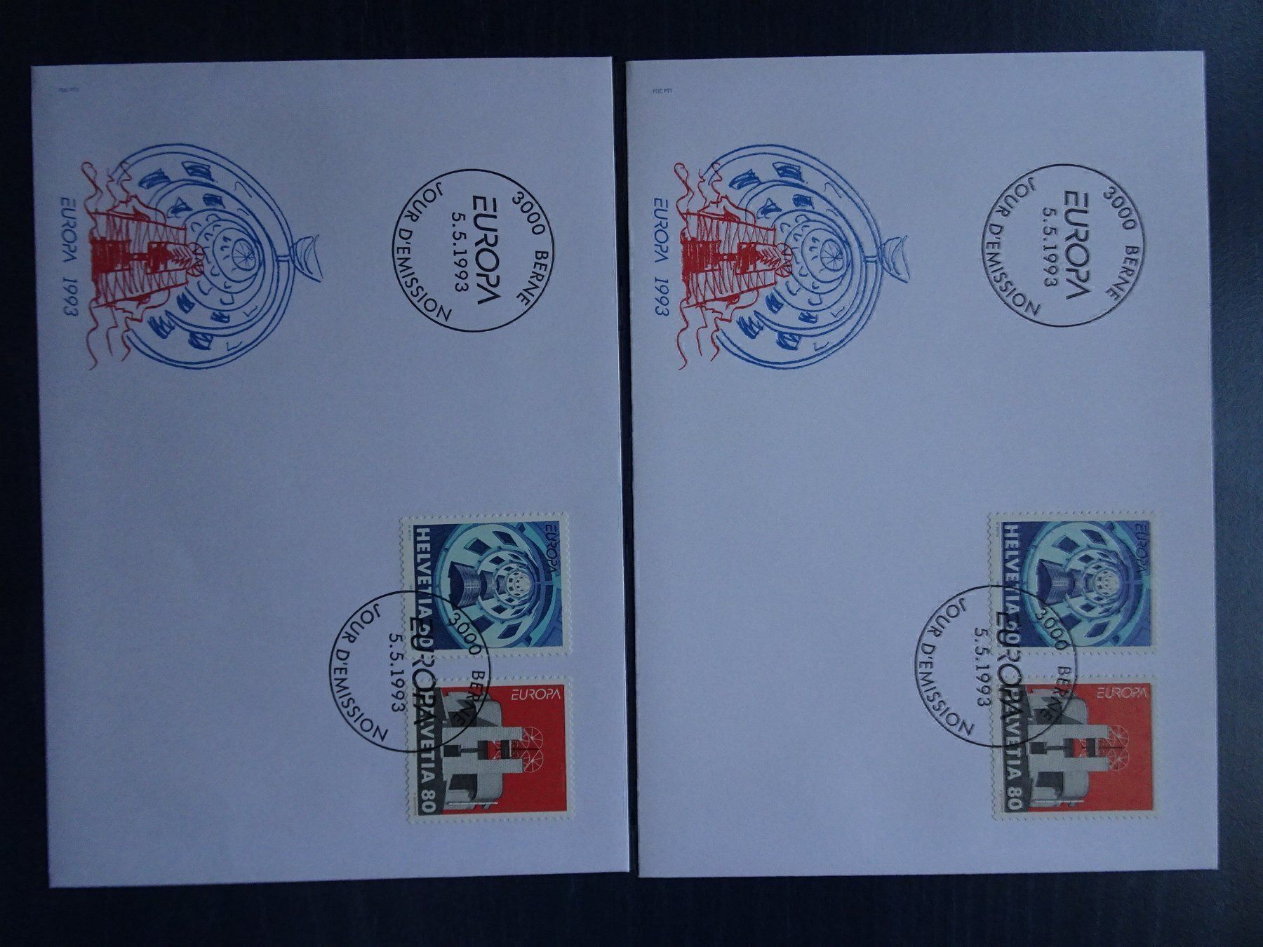 Tous les timbres: 1993 – Neuf (Voir description) à Aadorf par Chnorli-Furz