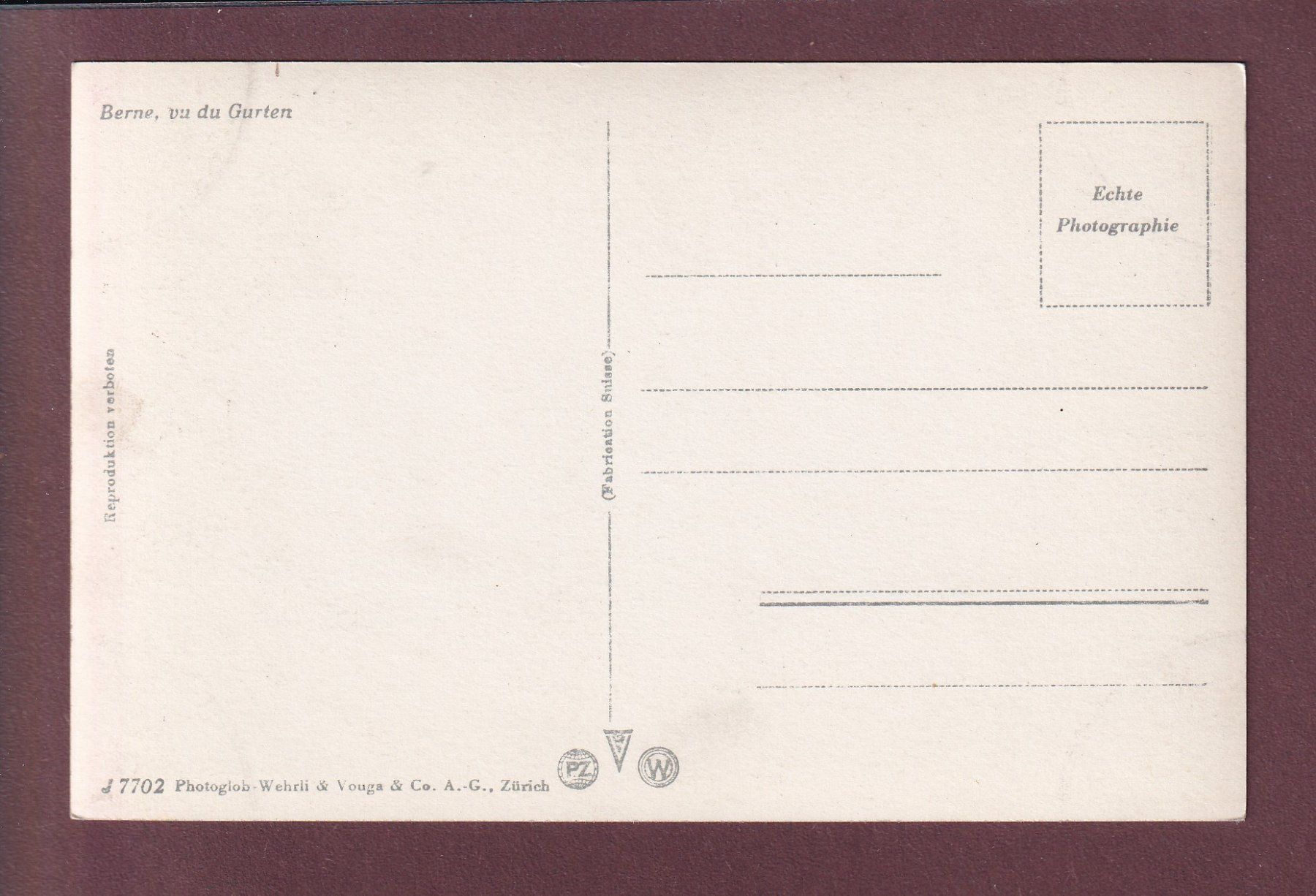 Cartoline postali: BERN vom Gurten aus – Usato da Pully venduto da nicecards 1