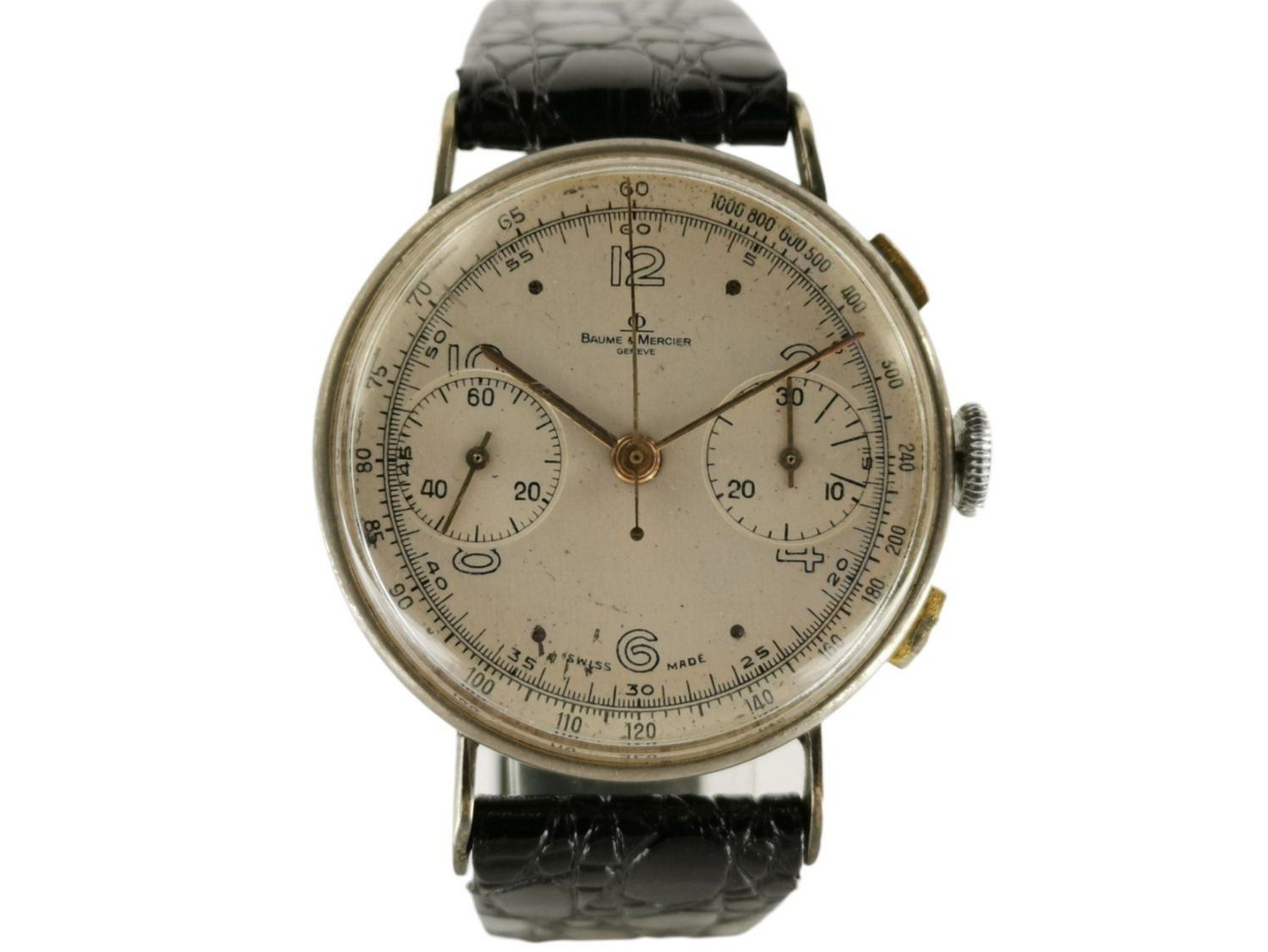 Baume & Mercier Orologi: Baume & Mercier Chronograph Vintage – Usato da Zürich venduto da Stargold-Uhren