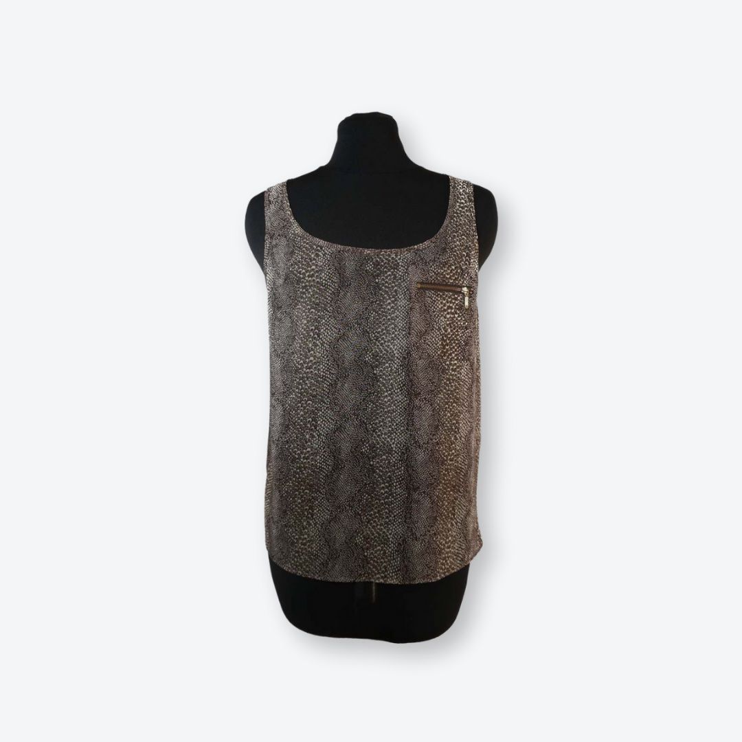 Top: Oberteil mit Animal-Print in Gr. S – Usato da Oberkirch LU venduto da petitefashion