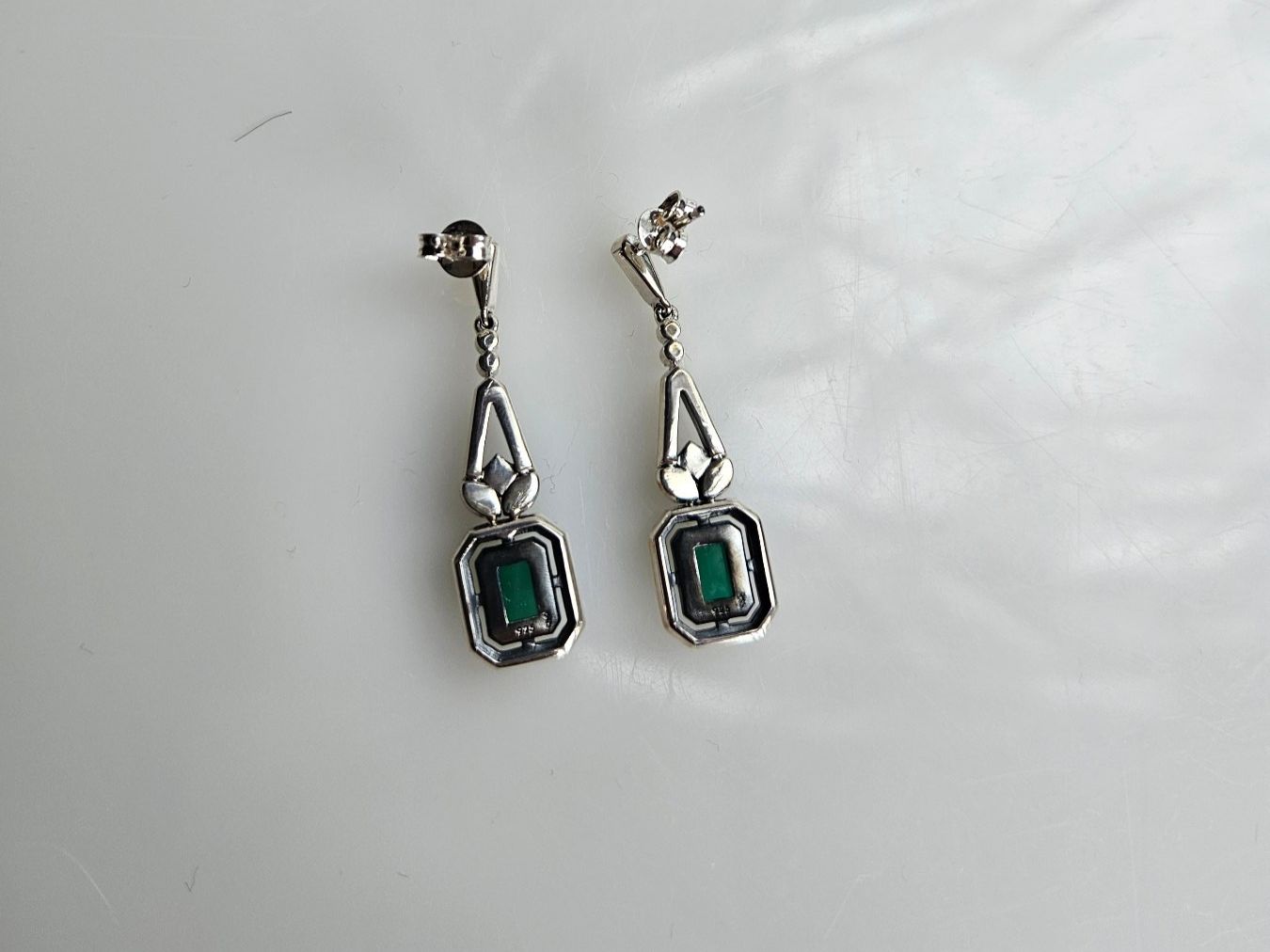 Orecchini pendenti & Orecchini a lobo: "Art Deco" Silber Ohrstecker – Nuovo (secondo la descrizione) da Winterthur venduto da ste_tcx5 2