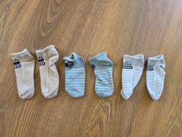 Baby Sneaker Socken Baufahrzeuge Gr. 24 (3 Paar) /1