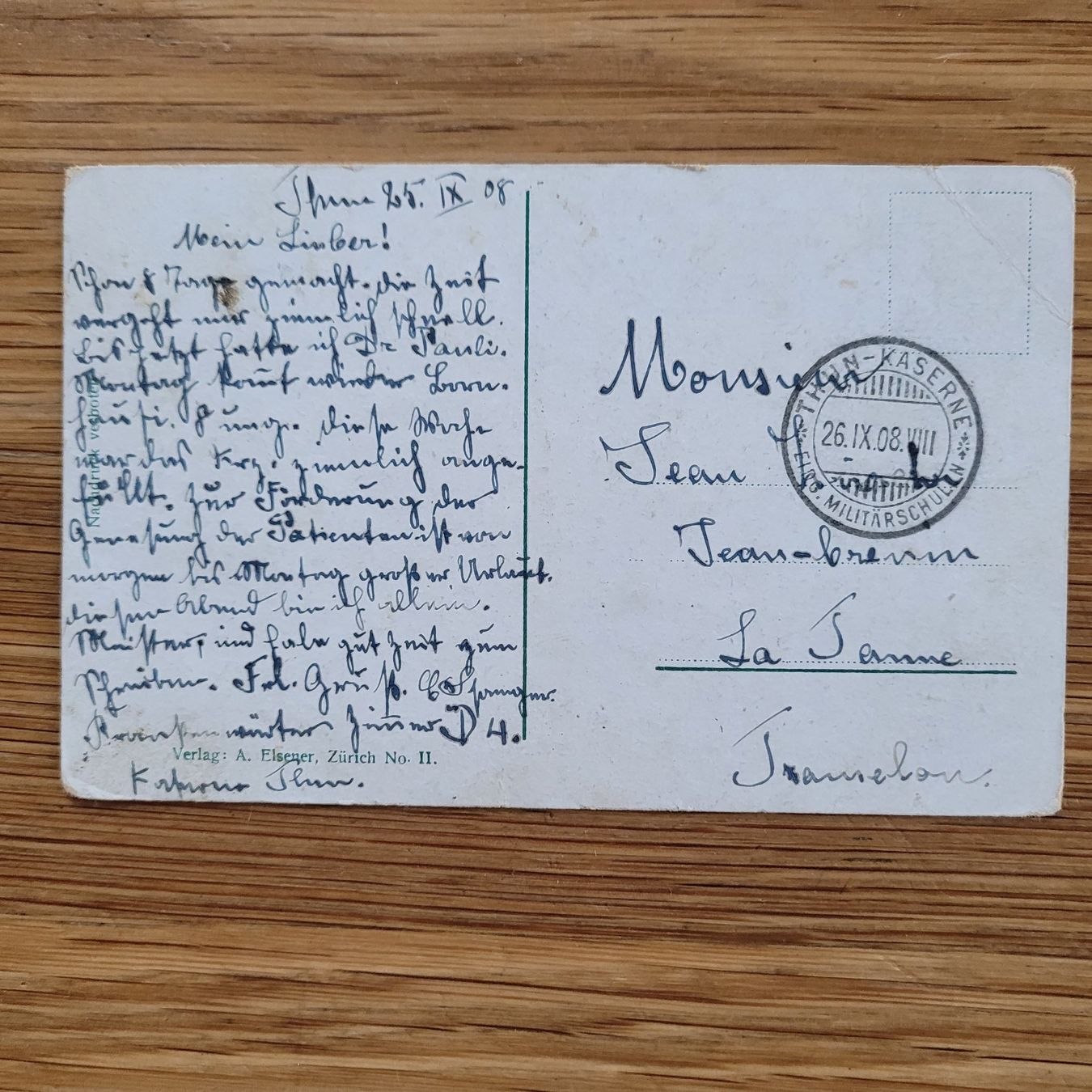 Cartoline postali: AK Militär Carte Postale Militaire Train – Usato da Biel/Bienne venduto da Destockweb 1