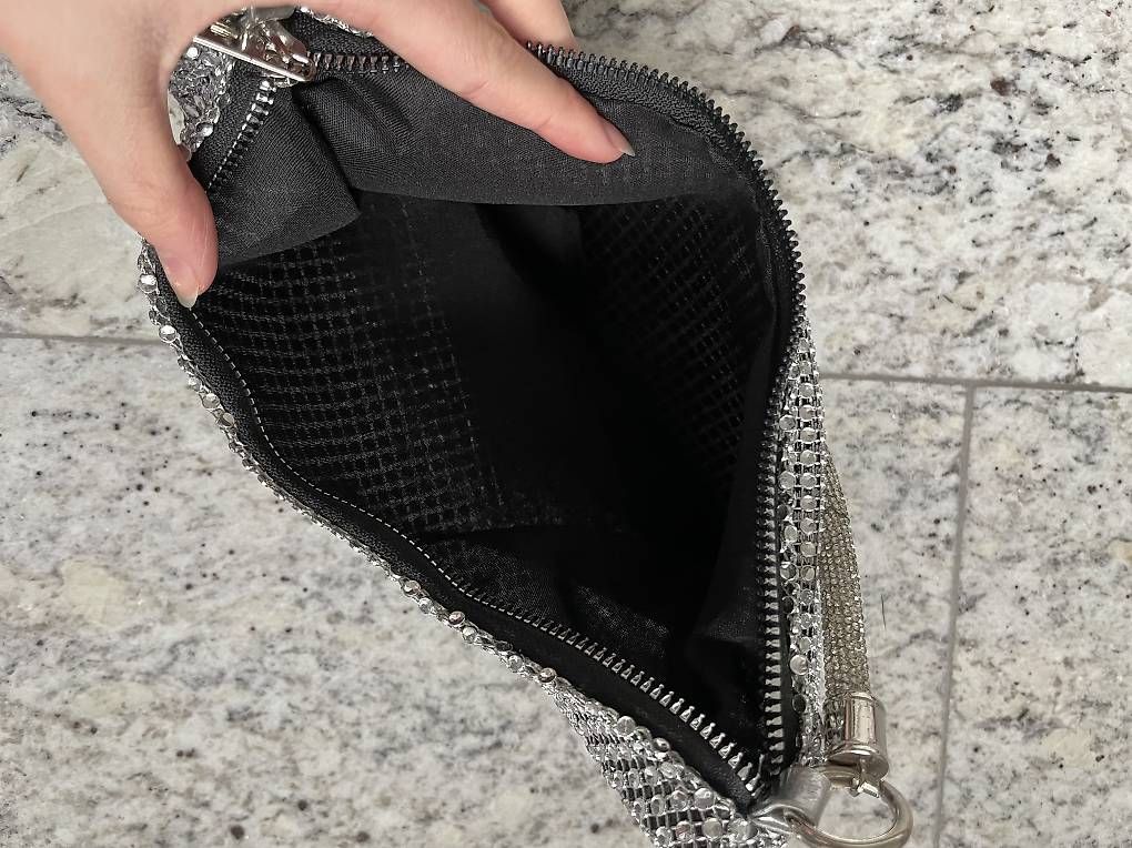 Borse da donna: Borsa con diamantini argento  – Usato da Ascona venduto da eli_nq6c 1