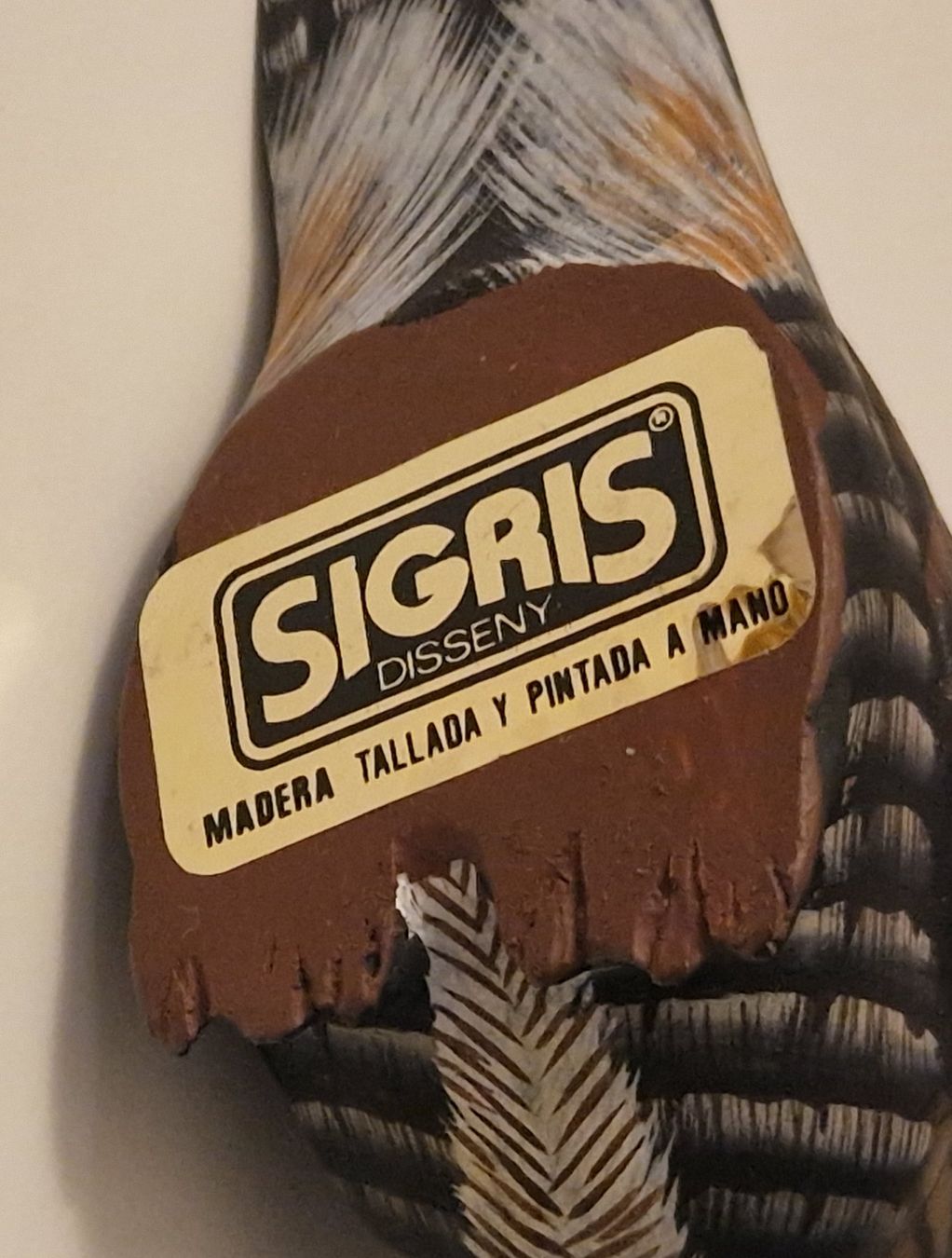 Figuren: Vintage SIGRIS Disseny EULE Handarbeit: geschnitzt + bemalt – Gebraucht aus Zürich von silver-team 6