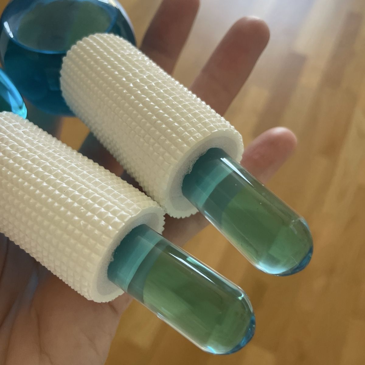 Cura del viso: Eiskugeln Gesichtspflege blau 2er Set neu – Nuovo (secondo la descrizione) da Utzenstorf venduto da beatrice.ch 3