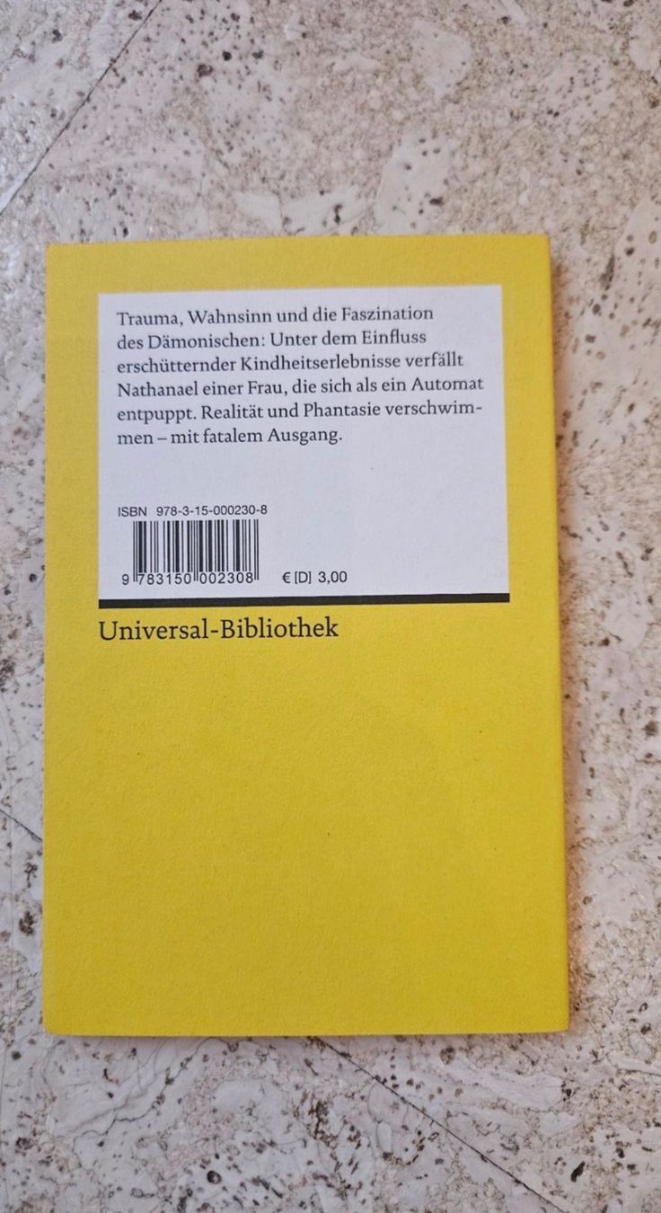 Livres: Der Sandmann von E.T.A. Hoffmann, Reclam – Neuf (Voir description) à Baar par len_ndf7 1