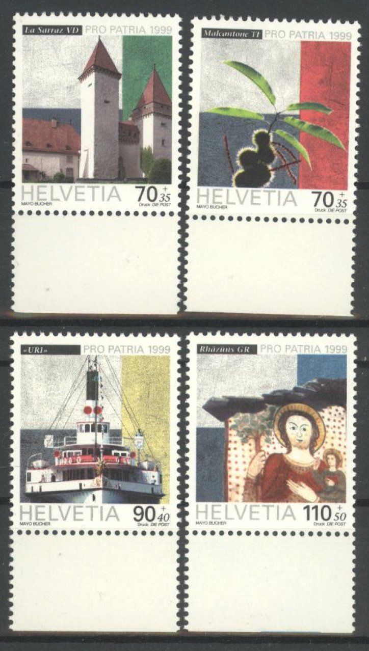 Tous les timbres: 1999, Pro Patria ** – D'occasion à Willisau par Vollstempel