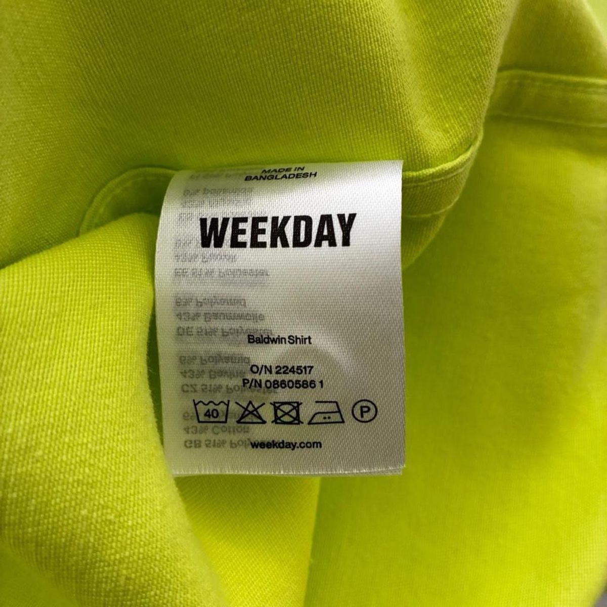 Weekday Camicie: Weekday baldwin shirt -neon green – Nuovo (secondo la descrizione) da Zürich venduto da h_studio_edit 3