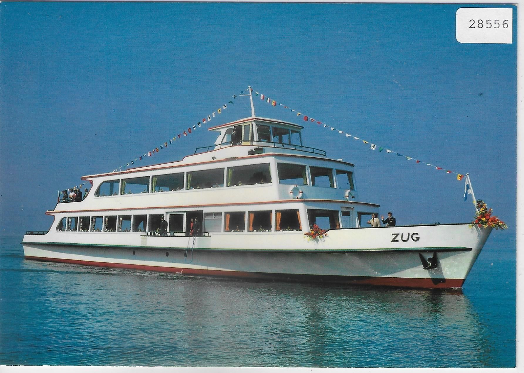 Ansichtskarten: Zugersee - Motorschiff Zug – Gebraucht aus Ettingen von Kartenplanet