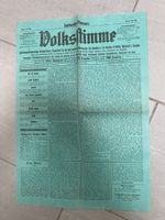 Volksstimme Fastnachts-Nr – Original grün St.Gallen