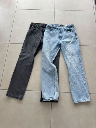 2x Jeans EIGHTYFIVE Straight dunkelgrau/hellblau Grösse 30