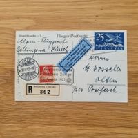 Luftpost Zürich 1927 Bellinzona