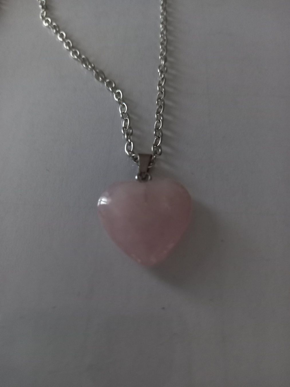 Ketten: Kette mit Rosenquarz-Herz – Neu (gemäss Beschreibung) aus Aarburg von chregi79 2