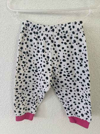 Hose schwarz weiss pink Gr. 68 "Dalmatiner" - Smile