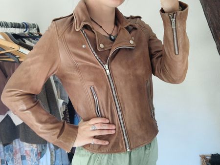 Mango Lederjacke, Gr. L, Top Zustand.